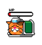 Charlie : The Lazy Cube Cat（個別スタンプ：3）