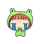Run With Frog Girl（個別スタンプ：2）