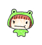 Run With Frog Girl（個別スタンプ：4）