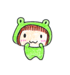 Run With Frog Girl（個別スタンプ：31）