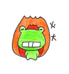 Run With Frog Girl（個別スタンプ：37）