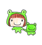 Run With Frog Girl（個別スタンプ：40）