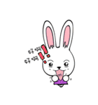 Cute Rabbit enjoy life（個別スタンプ：6）