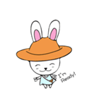 Cute Rabbit enjoy life（個別スタンプ：17）