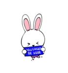 Cute Rabbit enjoy life（個別スタンプ：25）