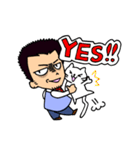 猫カフェ店長マナブさん（個別スタンプ：1）