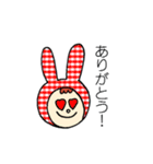 うさぎのずきん（個別スタンプ：3）