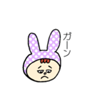 うさぎのずきん（個別スタンプ：20）