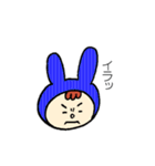うさぎのずきん（個別スタンプ：22）