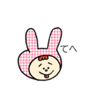 うさぎのずきん（個別スタンプ：26）
