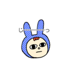 うさぎのずきん（個別スタンプ：32）