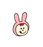 うさぎのずきん（個別スタンプ：33）