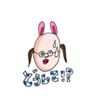茶目っ気たっぷりうさ男とうさ子（個別スタンプ：34）