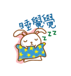 black and white cute bunny（個別スタンプ：4）