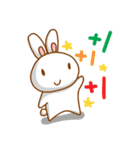 black and white cute bunny（個別スタンプ：16）