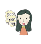 Olive-Green Seaweed Girl（個別スタンプ：1）