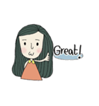 Olive-Green Seaweed Girl（個別スタンプ：25）