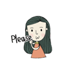 Olive-Green Seaweed Girl（個別スタンプ：31）