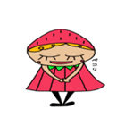 Apple and Strawberry girls（個別スタンプ：1）