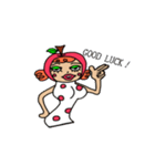 Apple and Strawberry girls（個別スタンプ：5）