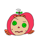 Apple and Strawberry girls（個別スタンプ：21）