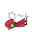 Apple and Strawberry girls（個別スタンプ：24）
