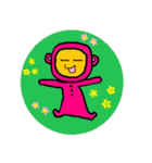 謎のピンクママ！パパも子供も愛らしい（個別スタンプ：23）
