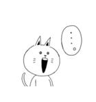 あいた口が塞がらない猫（個別スタンプ：8）