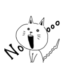 あいた口が塞がらない猫（個別スタンプ：11）