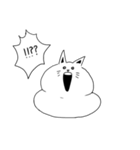 あいた口が塞がらない猫（個別スタンプ：14）