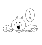 あいた口が塞がらない猫（個別スタンプ：17）