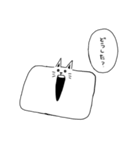 あいた口が塞がらない猫（個別スタンプ：18）