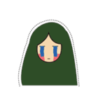 girl with cat（個別スタンプ：22）