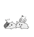 ミニウサさんとミニネコさん（個別スタンプ：31）