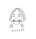 OCD girl（個別スタンプ：7）