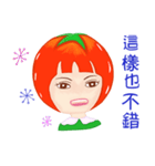 Tomato playful girl ( 4 )（個別スタンプ：13）