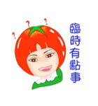 Tomato playful girl ( 4 )（個別スタンプ：18）