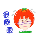 Tomato playful girl ( 4 )（個別スタンプ：19）