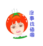 Tomato playful girl ( 4 )（個別スタンプ：30）