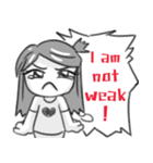 Miss Depressive T. Silent Illness (Eng)（個別スタンプ：7）