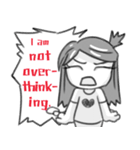 Miss Depressive T. Silent Illness (Eng)（個別スタンプ：14）