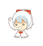 white crane girl（個別スタンプ：8）