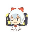 white crane girl（個別スタンプ：11）
