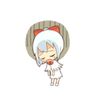 white crane girl（個別スタンプ：12）