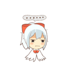 white crane girl（個別スタンプ：14）