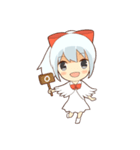 white crane girl（個別スタンプ：15）