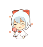 white crane girl（個別スタンプ：20）