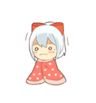 white crane girl（個別スタンプ：22）