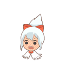white crane girl（個別スタンプ：24）