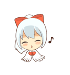 white crane girl（個別スタンプ：28）